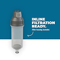 Vista 3 de Aquamira Depósito presurizado de 3L, depósito de filtración de agua, capacidad de 100 oz