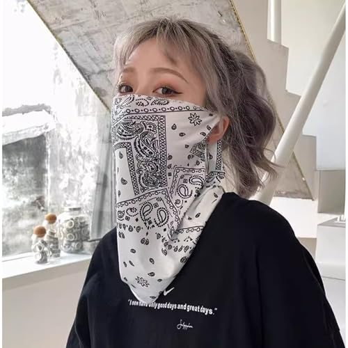 Unisex Sun Protections Face Covers Scarf for Women Ideal for Hot Weather Outdoor Activities Neck Coverage4