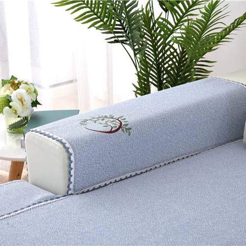 Serviette de canapé en coton lin couverture mode simple chaleureuse - 2