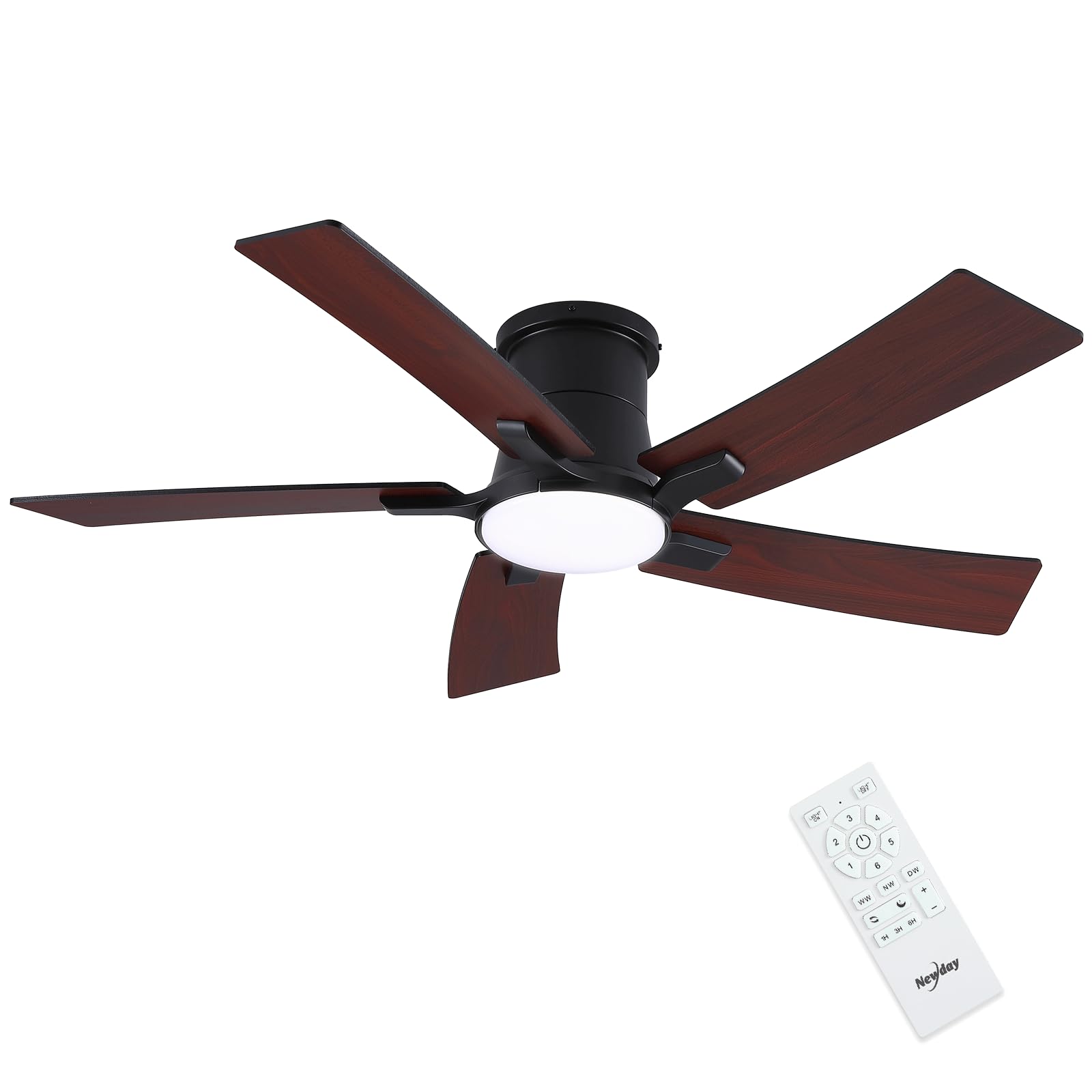Newday Deckenventilator mit LED Beleuchtung und Fernbedienung