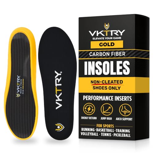 Image of VKTRY Gold Sport Insoles for Non-Cleated Shoes - Carbon Fiber Insole