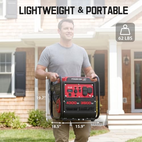 Image of PowerSmart 4300 Watt Portable Generator for Home Use