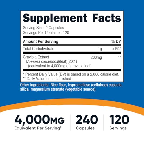 Nutricost Graviola Extract 240 Capsules