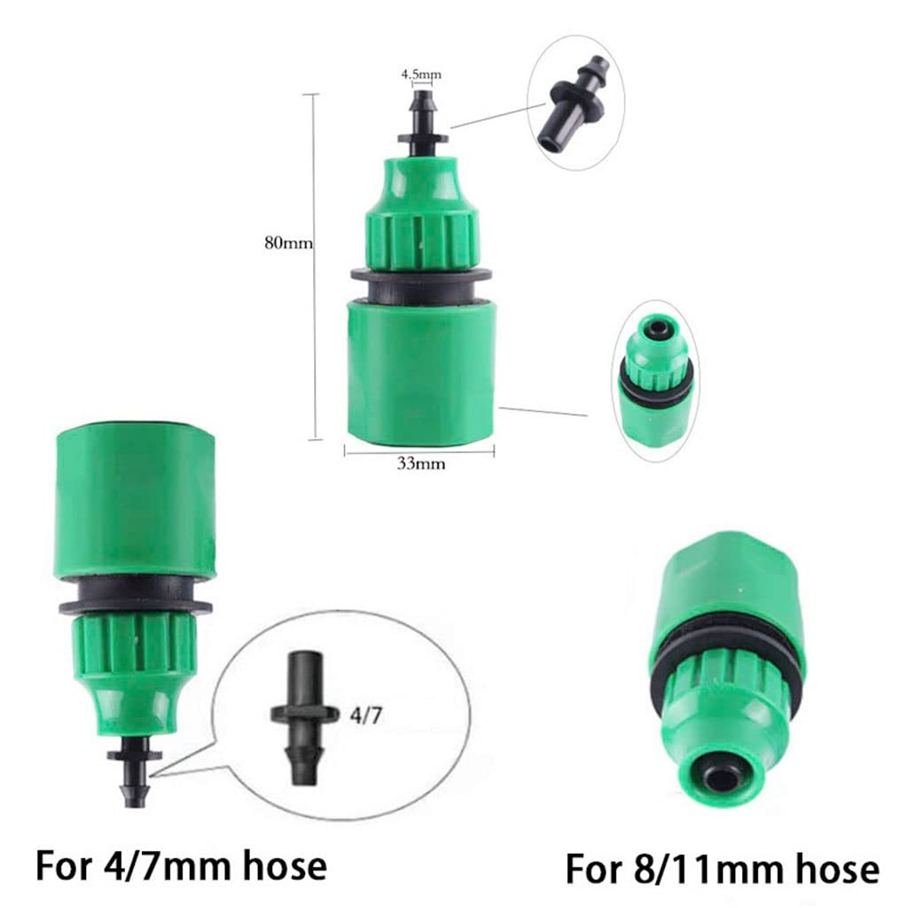 Wąż Do Nawadniania Mikrokroplowego 4/7 Mm Wąż Ogrodowy Z PVC Ze Złączem(40m 131.ft)