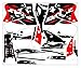 wjyfexble MDJC5013-6 Personalizzato 3M Motorcycle Decalcomanie Adesivi Grafica Grafica Decalcomania Compatibile con Suzuki DR-Z400SM Allear hnwyj