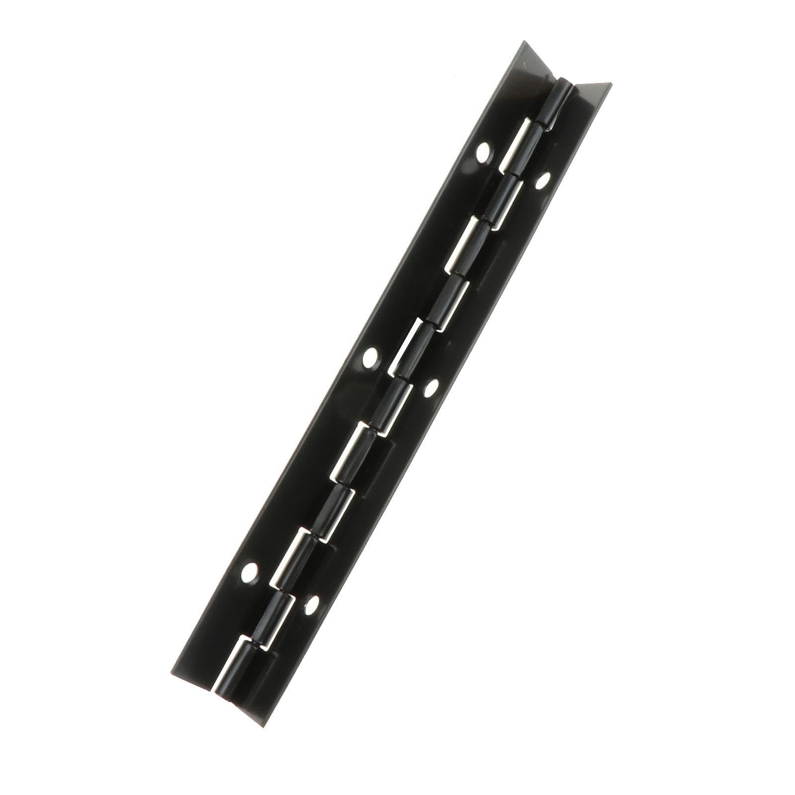 Qixcxaz Black Versatile Stainless Steel Piano Hinges Heavy Duty Continuous Hinge With Holes Convenient For Cabinet Door Furniture Projects Heavy Duty Piano Hinge, 150X30x1mm