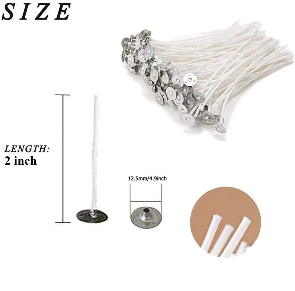 DIY Candle Wicks - 2 Inch Pack of 100 -2 DIY Candle Wicks - 2 Inch Pack of 100 -2