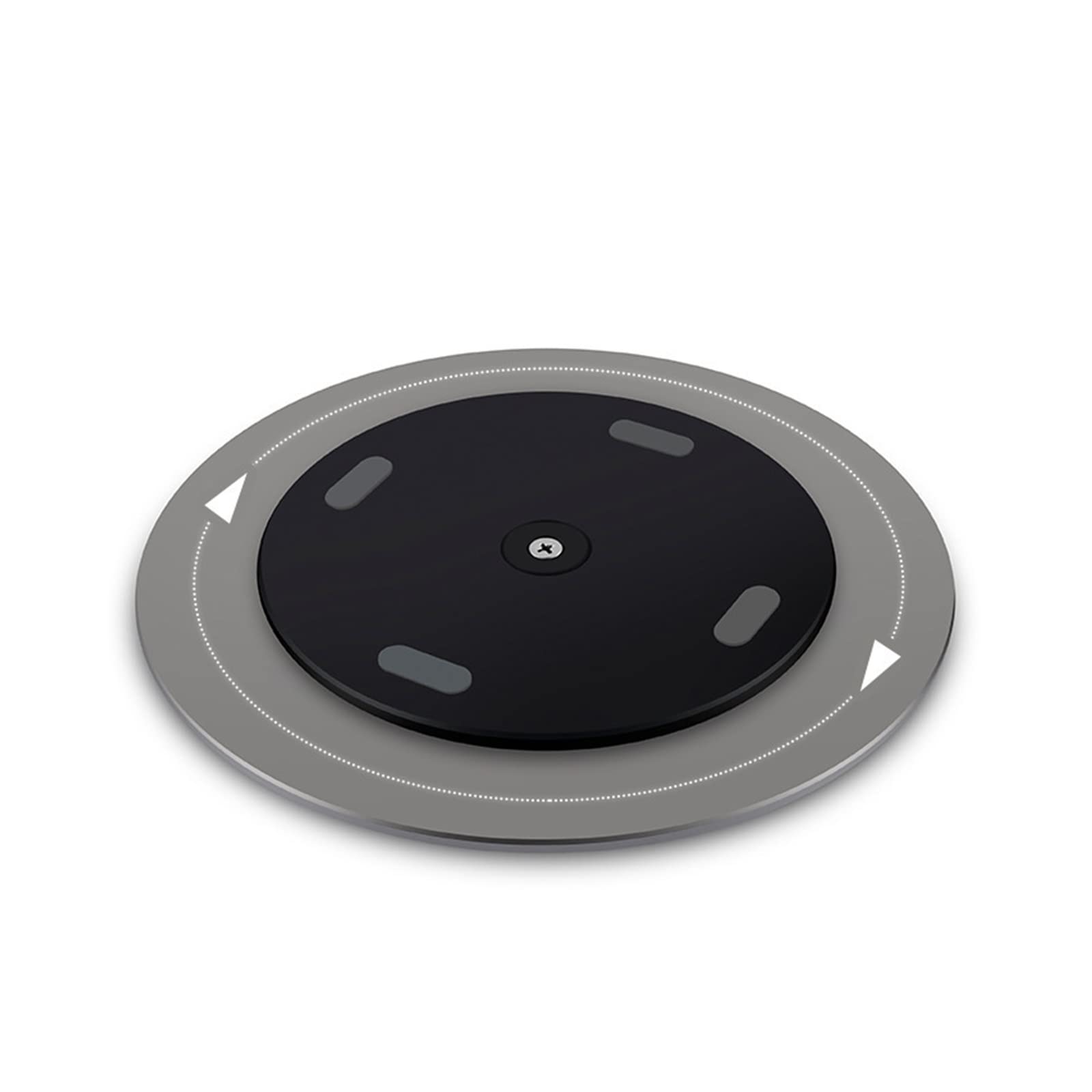 Braccio Monitor, 360 Rotation Monitor Base Disc Dock for computer portatile antiscivolo for notebook in lega di alluminio for proiettore televisivo Stabile e fermo(300W-Pinke)