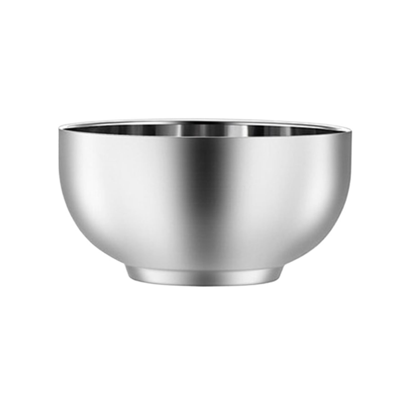 Miski do mieszania ze stali nierdzewnej 5 rozmiarów makaron dwuwarstwowy pojemnik na jedzenie głębokie salaterki na jajka do gotowania zastawa stołowa do kuchni(16.5cm)