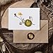 Hobbspring 1pc Vintage Wax Seal Stamp Butterflies Sealing Wax Stamp 25mm Removable Brass Stamp Head with Wooden Handle for Envelopes Invitations Wedding Embellishment Bottle Decoration