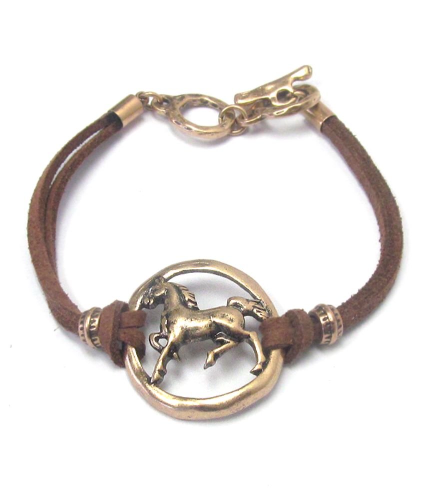 Horse Suede Toggle Bracelet