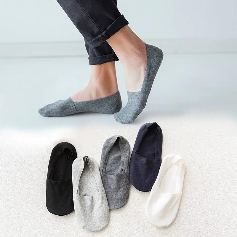 SOKA One :Les chaussettes invisibles qui tiennent en place Chaussettes Invisibles Homme Femme Coton Basses Courtes Fines Élastiques Antidérapantes pour Chaussures
