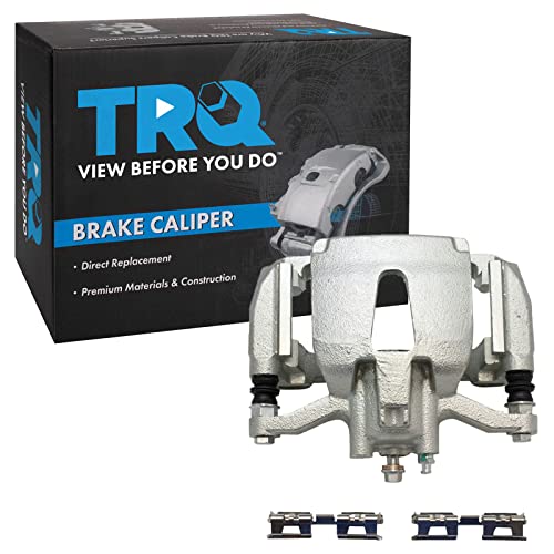 Image of TRQ Rear Left Brake Caliper w /Bracket Drivers Side