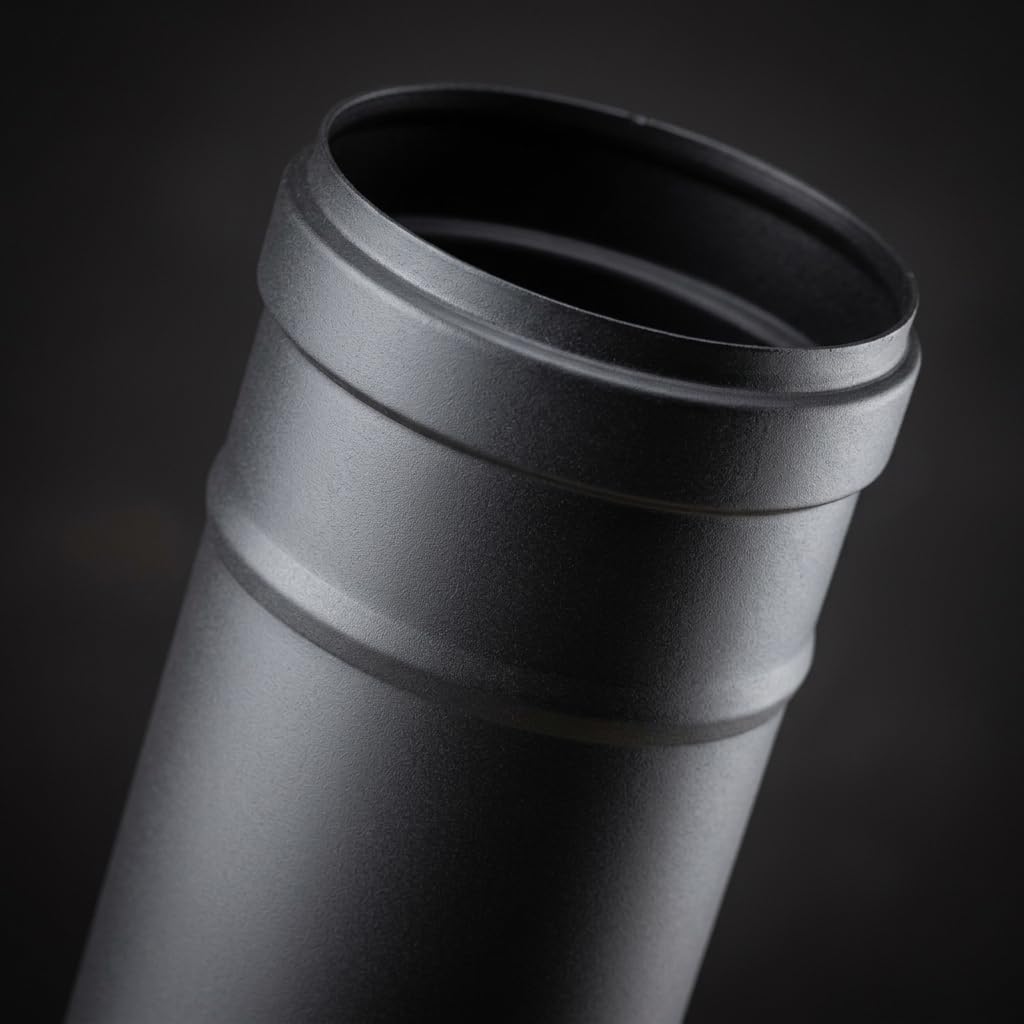 MAKA Tubo 1000 mm Canna Fumaria Pellet Nero Ø 100 mm