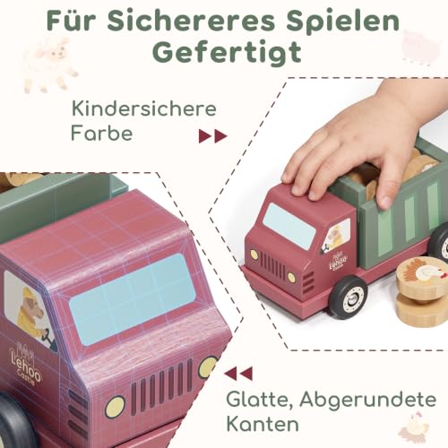 Lehoo Castle Motorikspielzeug ab 1 Jahr, Montessori Kugelbahn Holz – Ansicht 5