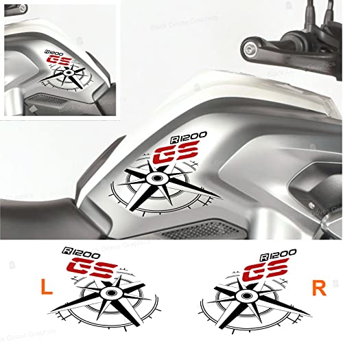 Autocollants moto R 1200 GS 2013-2016 LC noir-rouge pour réservoir