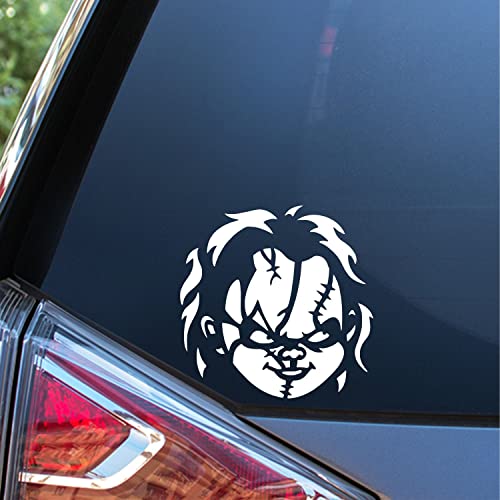 Sunset Graphics & Decals Chucky Face Decal Vinyl Car Sticker ...