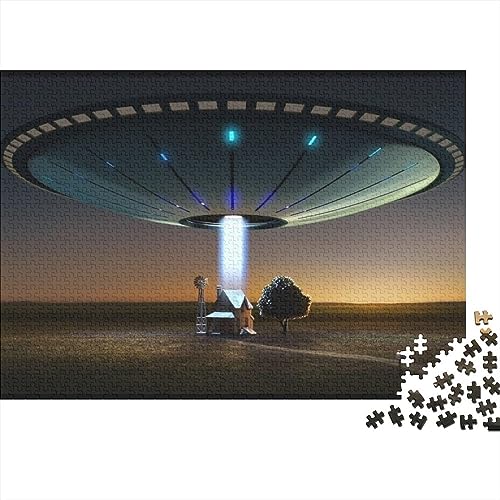 UFO Interstellar Travel puzzle en bois pour décorer votre salon chaleureux