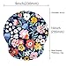 Memory Foam Wrist Support Mouse Pad Comfortable Padded Wrist Mousepads 9in X10in Desktop Notebook Mouse Mat (Vibrant Flower Foam)