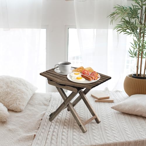 Small-Patio-Table-Outdoor-Folding-Side-Table-Small-Side-Table-Accent-Table-Small-Coffee-End-Table-Wood-Table-Top-for-Living-Room-Bedroom-Toilet-Small-Space-Walnut-Set-of-2-18×13 Small Patio Table Outdoor Folding Side Table Small Side Table Accent Table Small Coffee End Table Wood Table Top for Living Room Bedroom Toilet Small Space Walnut Set of 2 18×13