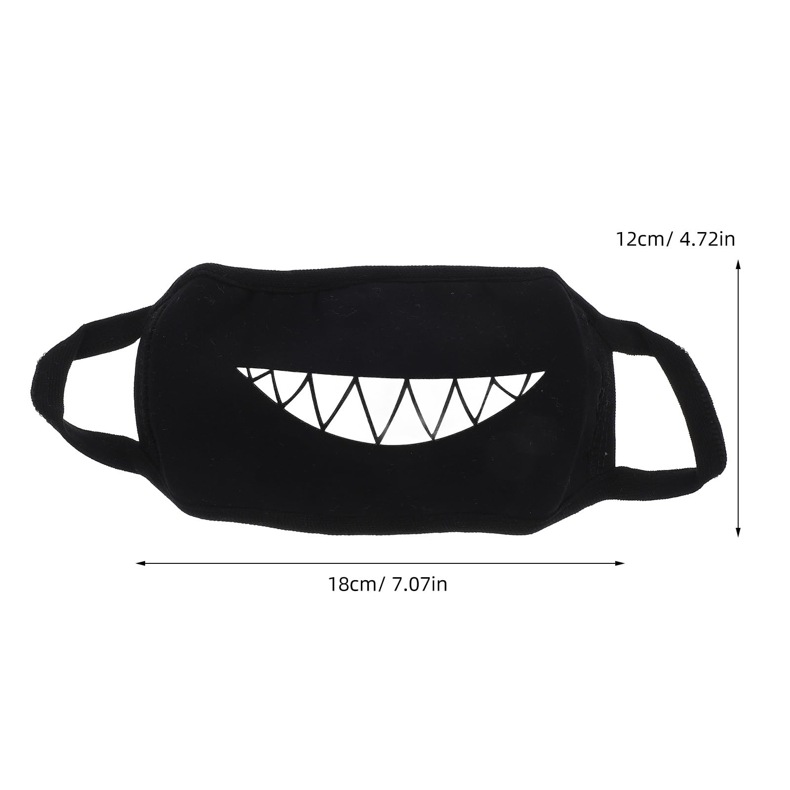 rosenice bocca maschera Unisex Maschera anti polvere con denti vivaci