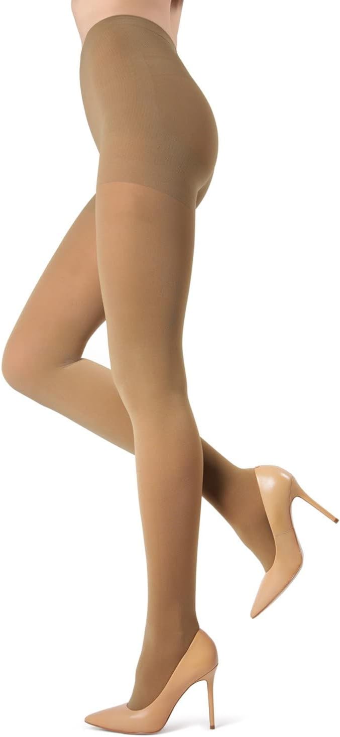 Melas MeMoi Microfiber Control Top Tights, Comfortable Velvet Soft Opaque Tights, 60 Denier - Sizes Small - Q2 - Image 7