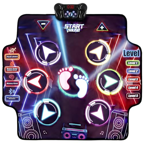 Dreamon Tanzmatte Kinder ab 4 5 6 7 8 Jahre Mädchen Geschenke Musikmatte mit 7...