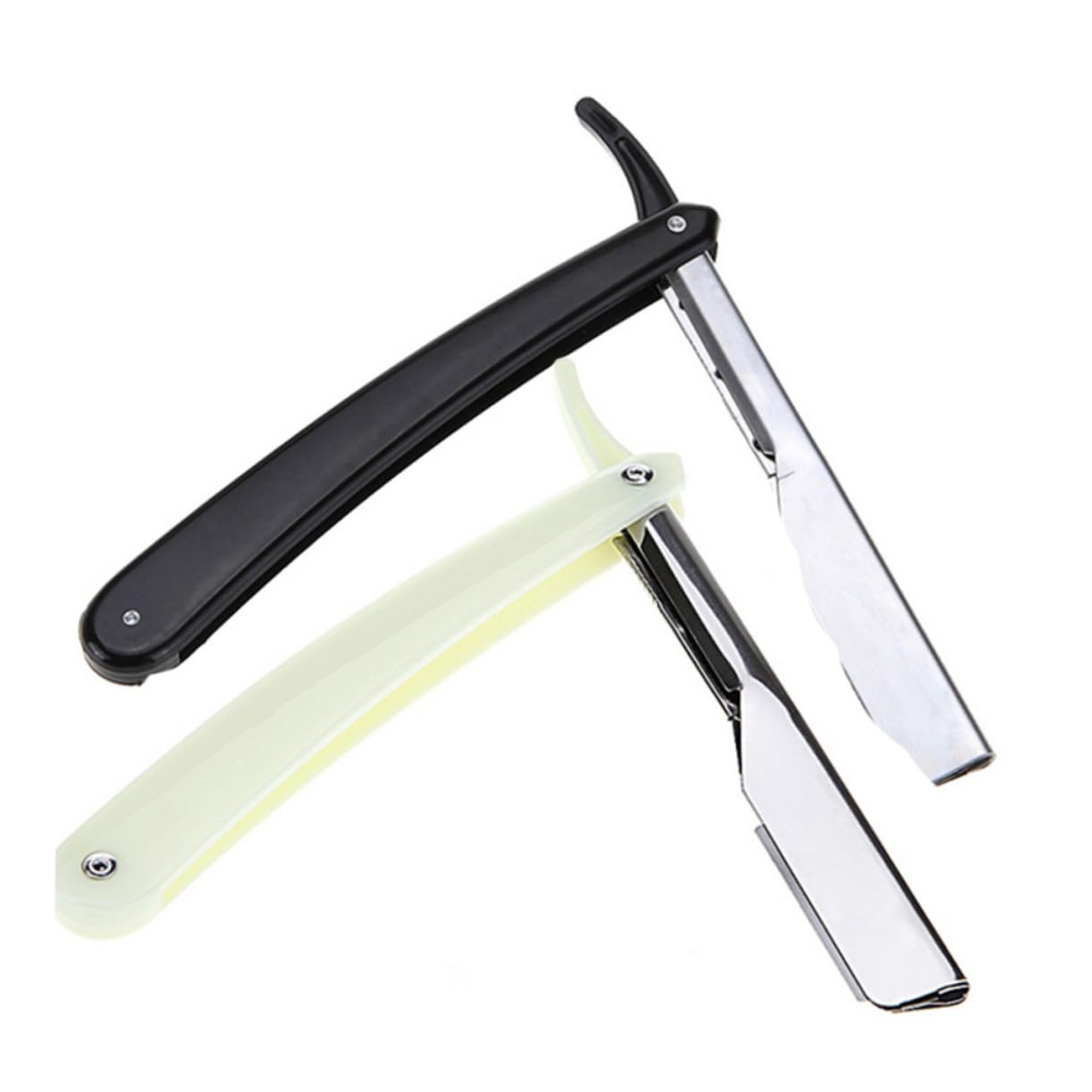 WOFASHPURET 6 Piece Manual Shaver Set for Men Barber Vintage Razor Holder Beard Trimming Tool Safe for Haircut Accessory