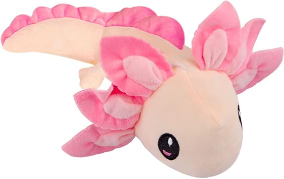 ZEKLZD Axolotl Plush Toy,14" Axolotl Stuffed Animal,Salamander Axolotl Plush Doll Gifts for Boys Girls Birthday Christmas, New Year Light Pink