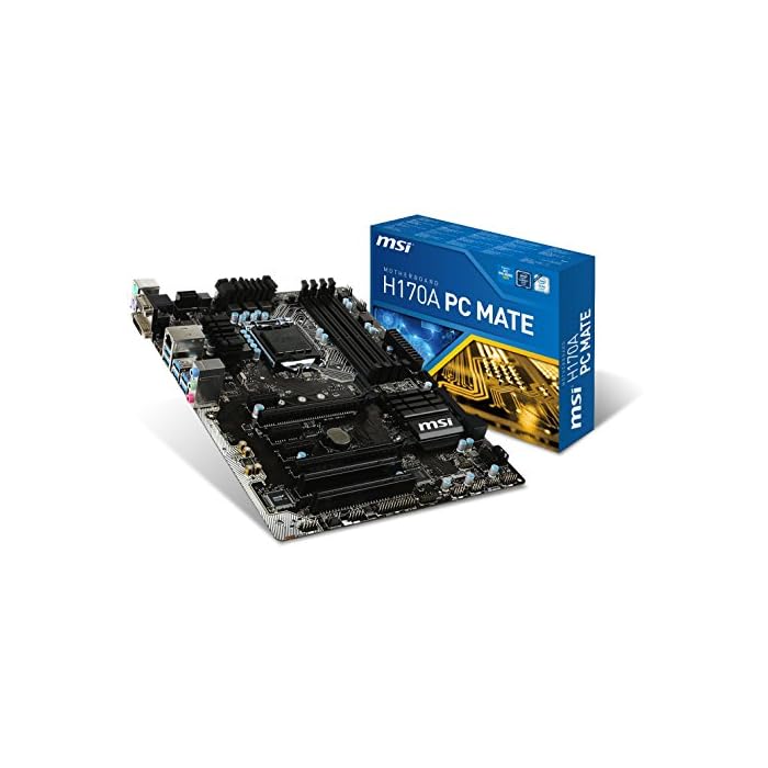 Buy Msi Intel Skylake H170 Lga 1151 Ddr4 Usb 3 1 Atx Motherboard H170a Pc Mate Online At Desertcart Macau