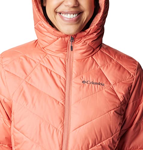 Image of Columbia Women's Omni-Heat Reflective Heavenly Hooded Hiking & Trekking Down Standard Length Jacket