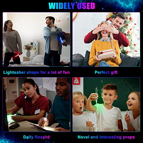 32 Pieces Lighted Tip Pen Led Light Pen Flashlight Writing Ballpoint Pen Bulk Glow In The Dark Pen Colorful Light Up Pens For Night Writing, Back To School Gifts, White, Red, Green, Blue Lights #TOP6