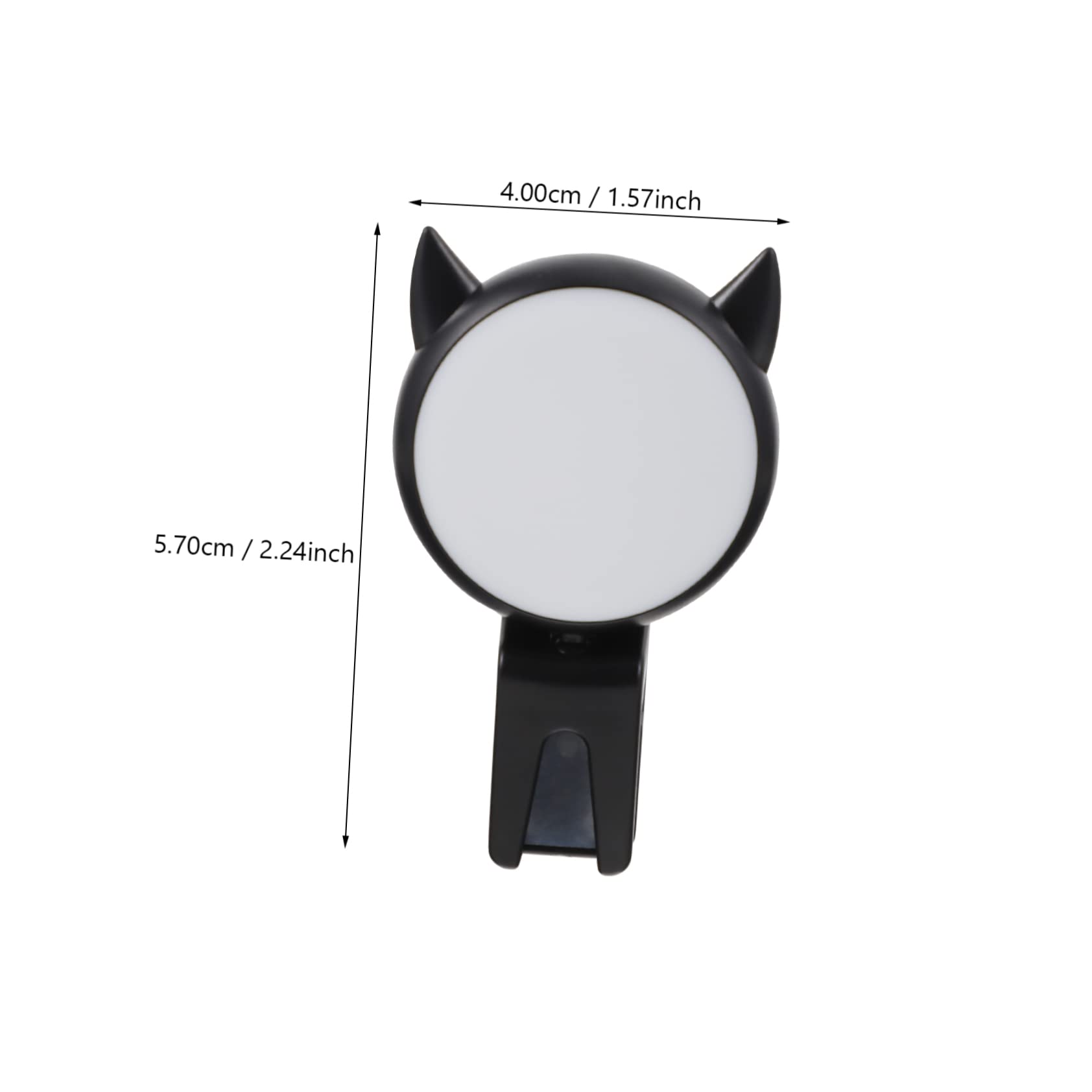 Angoily Portable Mobile Phone Luminous Ring Clip Lamp for Smartphones Tablets Laptops