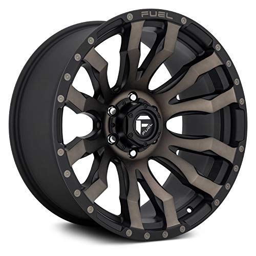 FUEL D674 Custom Wheel - 17' x 9', -12 Offset, 6x139.7 Bolt Pattern, 106.1mm Hub - Matte Black with Machined Face and Double Dark Tint