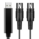 Amplia Compatibilidad: el cable MIDI de 5 pines es compatible con la mayoría de los sistemas operativos para PC como Windows 10, Win8, Win7, Vista, Windows XP y Mac OS X y todos los dispositivos compatibles con MIDI