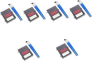 SEWACC 6 Conjuntos De Pigmento De Maquiagem De Palhaço Preto E Branco Pintura Facial Bolsa De Maquiagem Profissional Artista Pincel Pintura Facial Paleta De Óleo Rosto Para Pigmento De