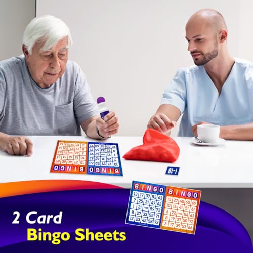 EXTRIC Bingo Game, Bingo Game for Adults and Kids, Bingo Set Includes Bingo Daubers, Bingo Cards, and Calling Numbers Ideal Fun Bingo Games for Family Game Night by EXTRIC - Image 7