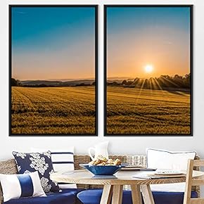 signwin 2 Piece Framed Canvas Wall Art Beautiful...