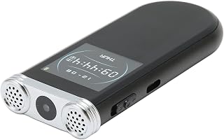 Gravador de Voz Digital, Dispositivo de Gravação Digital 1080P HD Redução de Ruído Múltiplos Modos AI Detecção de Movimento Inteligente para Gravação de Vídeo Curto para Trabalho