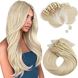 Material: Las Moresoo Extensiones Pelo Natural Micro Ring están hechas de cabello humano, conservando la textura original. Son suaves, fáciles de lavar y de larga duración, ayudándote a conseguir el peinado perfecto con un volumen natural.