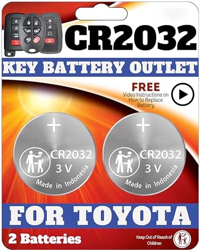 Amazon.com: Toyota Key Fob Battery Replacement Kit - CR2032 3V Lithium ...