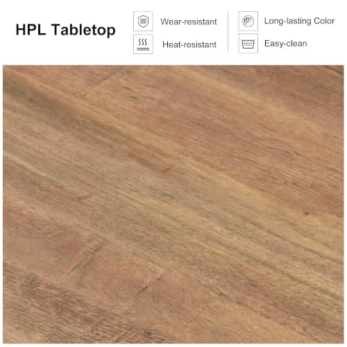 Image of PURPLE LEAF 9 Pieces Patio Dining Set with Cushion and Backrest, Deep Teak