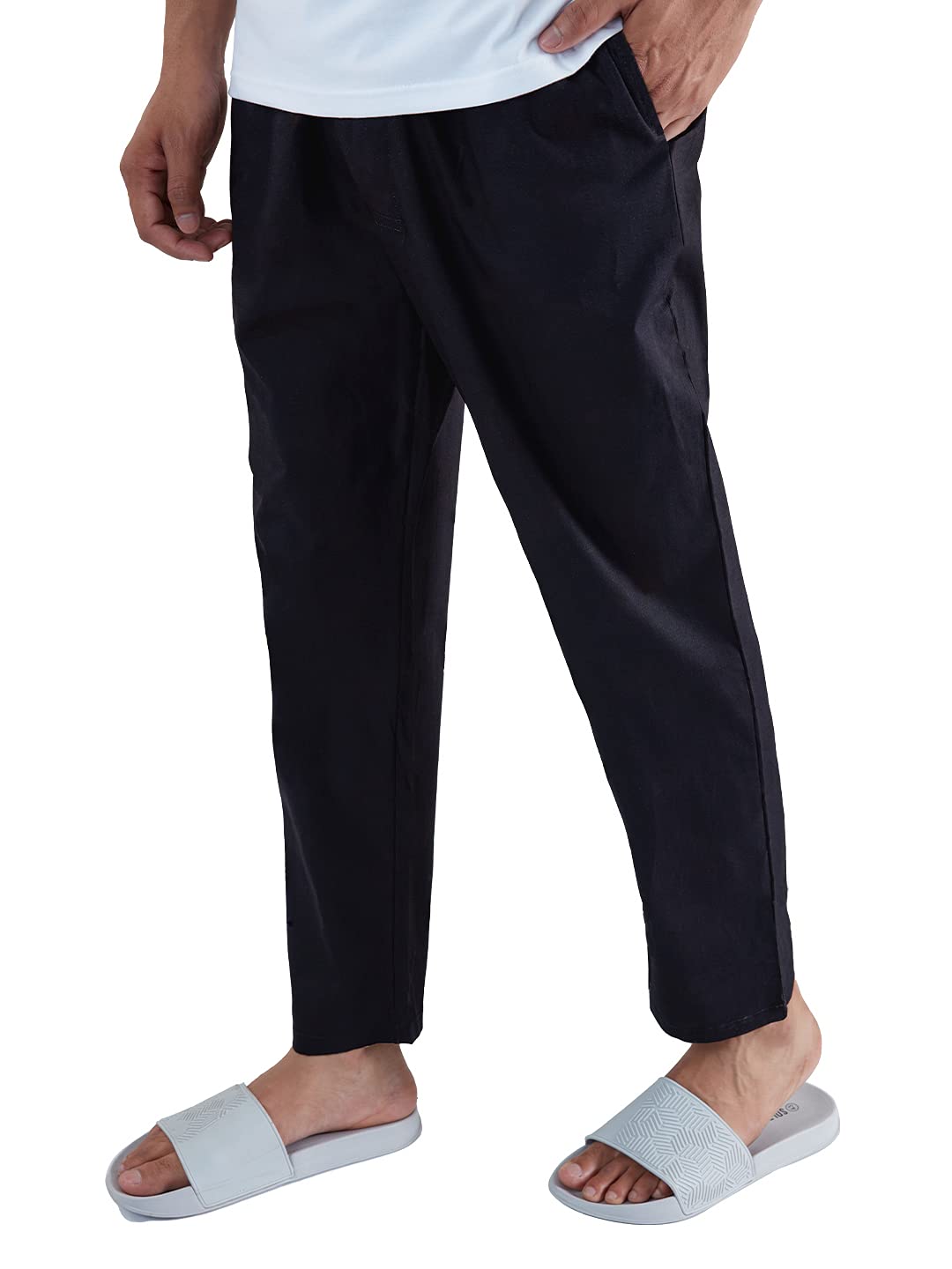 The Souled Store Baumwoll-Pyjama mit Schnürung für Herren und Jungen