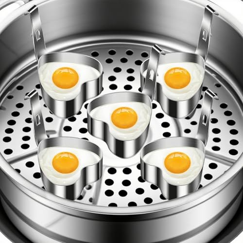 Accesorio de cocina de acero inoxidable de 5 piezas para dar forma redonda a huevos y masas 6