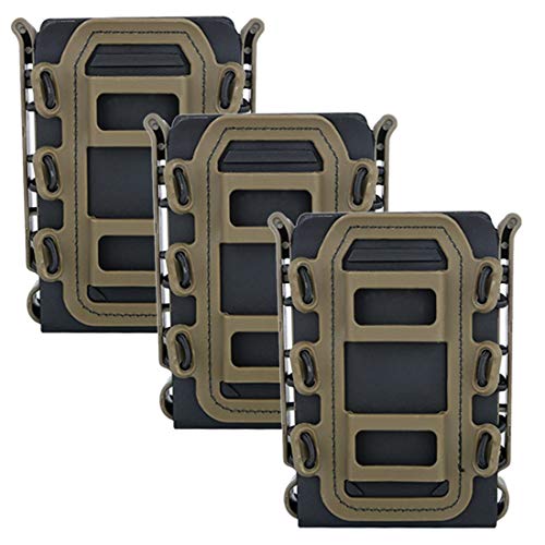 WOLFBUSH Tactical Fast Mag, 3Pcs WST Scorpion Mag Pouch Fast Mag for 5.56/7.62 Mag