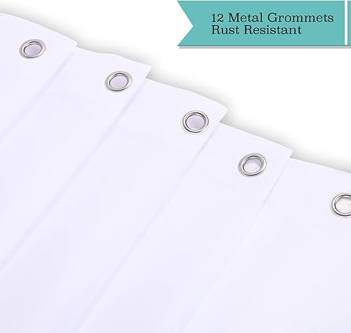 Miniatura 9 de LIVILAN - Cortina de ducha con 12 ganchos, varios diseños