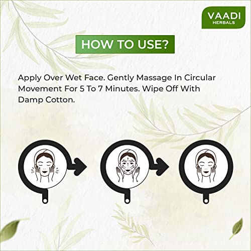 Vaadi Herbals Papaya Fairness Face Scrub Gel With Honey Saffron - Facial Cleanser 110 Gram - Image 7