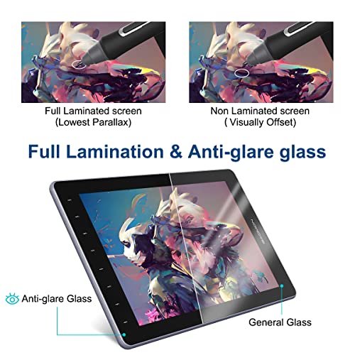 Gaomon Pd1610 2.5K Qhd Full-Laminated Anti-Glare Pen Display 16:10 Aspect Ratios 120% Srgb Graphics Drawing Tablet With 8 Touch Keys New Generation Ap51 Pen And Adjustable Stand #TOP3