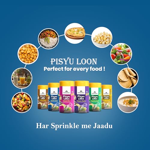 Image of Namakwali Flavoured Pahadi Salt Garlic Twist (Lehsun) Seasoning, Pack of 2 - 200 Gram | Pisyu Loon Seasoning mix for Popcorn, Noodles, Salad, Raita, Juice, Fruits, Makhana| 100% Organic, No Chemicals | SharkTank India Product