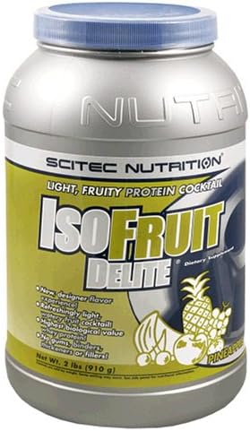 SciTec Nutrition IsoFruit Delite Dietary Supplement, Light, Fruity Protein Cocktail, Pineapple, 32 Ounces